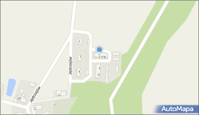 Jędrzejów, Jędrzejów, 7, mapa Jędrzejów