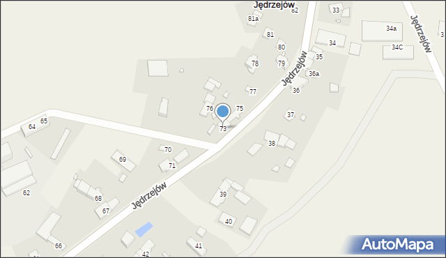 Jędrzejów, Jędrzejów, 73, mapa Jędrzejów
