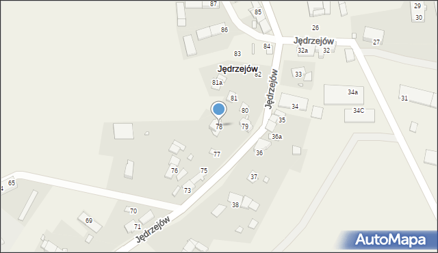 Jędrzejów, Jędrzejów, 78, mapa Jędrzejów