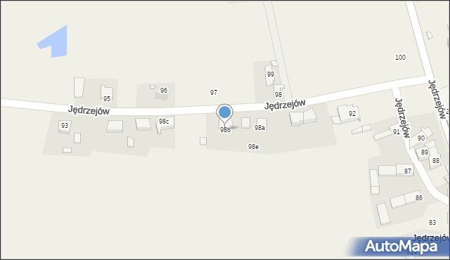 Jędrzejów, Jędrzejów, 98b, mapa Jędrzejów