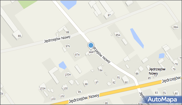 Jędrzejów Nowy, Jędrzejów Nowy, 94A, mapa Jędrzejów Nowy
