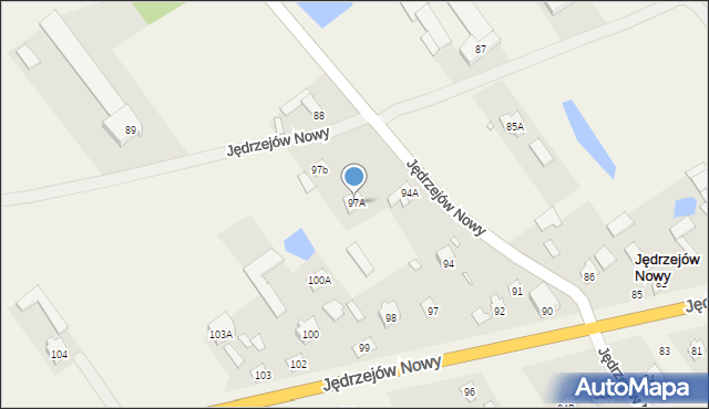 Jędrzejów Nowy, Jędrzejów Nowy, 97A, mapa Jędrzejów Nowy