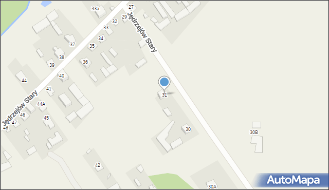 Jędrzejów Stary, Jędrzejów Stary, 31, mapa Jędrzejów Stary