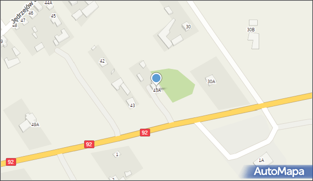 Jędrzejów Stary, Jędrzejów Stary, 43A, mapa Jędrzejów Stary