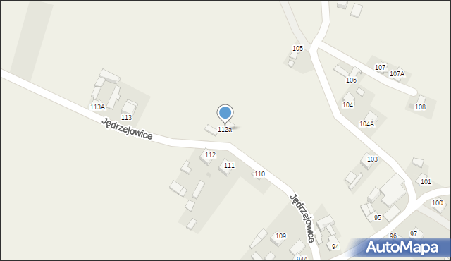 Jędrzejowice, Jędrzejowice, 112a, mapa Jędrzejowice