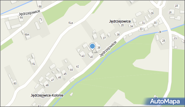 Jędrzejowice, Jędrzejowice, 41, mapa Jędrzejowice