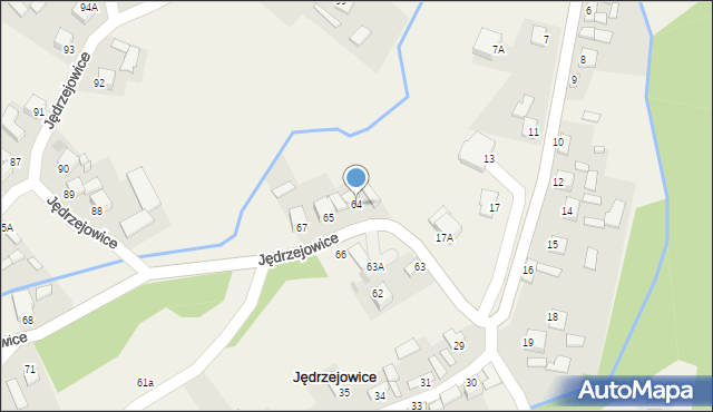 Jędrzejowice, Jędrzejowice, 64, mapa Jędrzejowice