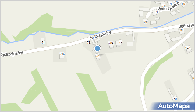 Jędrzejowice, Jędrzejowice, 72, mapa Jędrzejowice