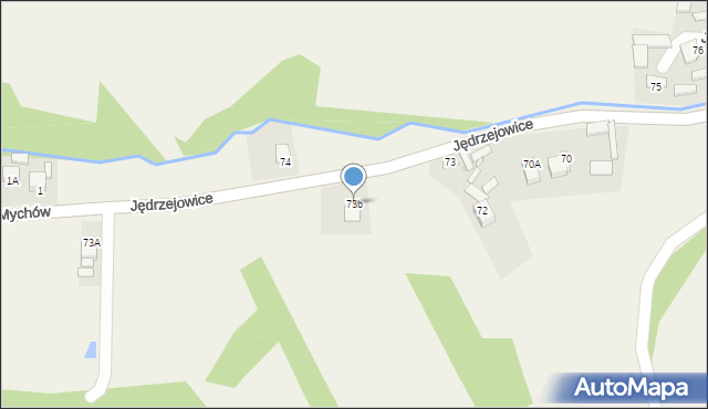 Jędrzejowice, Jędrzejowice, 73b, mapa Jędrzejowice