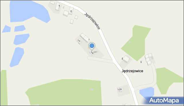 Jędrzejowice, Jędrzejowice, 7a, mapa Jędrzejowice