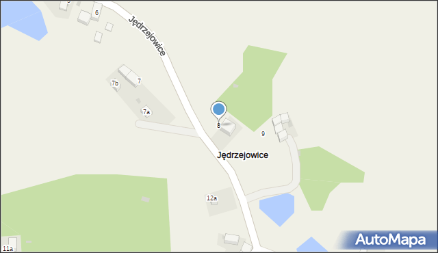Jędrzejowice, Jędrzejowice, 8, mapa Jędrzejowice