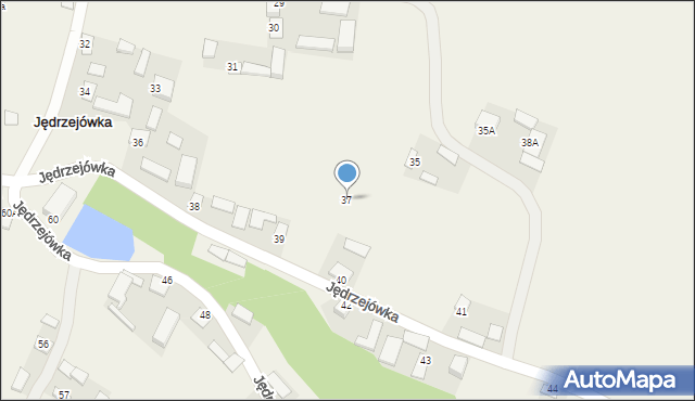 Jędrzejówka, Jędrzejówka, 37, mapa Jędrzejówka