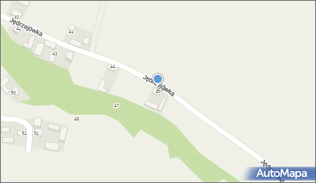 Jędrzejówka, Jędrzejówka, 45, mapa Jędrzejówka