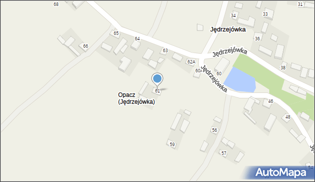 Jędrzejówka, Jędrzejówka, 61, mapa Jędrzejówka