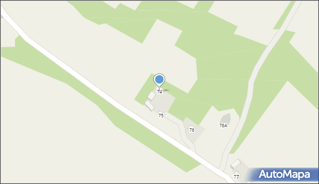 Jędrzejówka, Jędrzejówka, 74, mapa Jędrzejówka