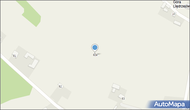 Jędrzejówka, Jędrzejówka, 82a, mapa Jędrzejówka