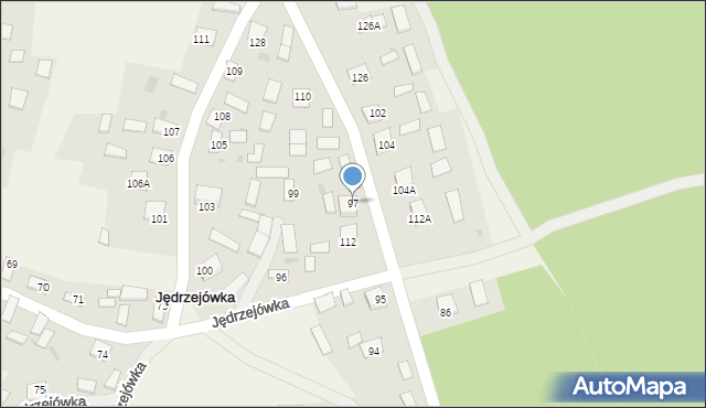 Jędrzejówka, Jędrzejówka, 97, mapa Jędrzejówka