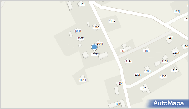 Jędrzychów, Jędrzychów, 102E, mapa Jędrzychów