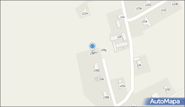 Jędrzychów, Jędrzychów, 108f, mapa Jędrzychów
