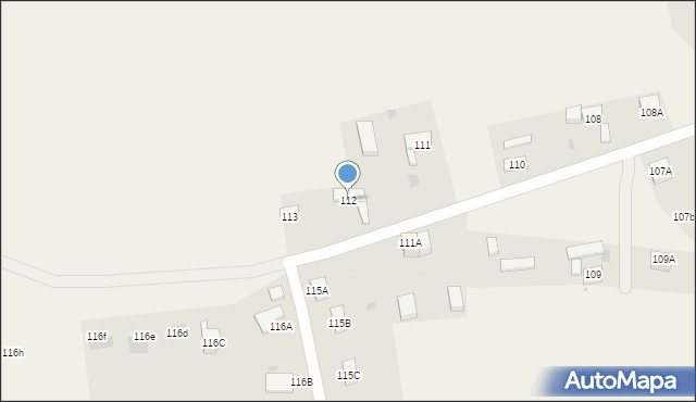 Jędrzychów, Jędrzychów, 112, mapa Jędrzychów