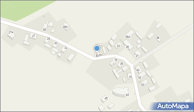 Jędrzychów, Jędrzychów, 32, mapa Jędrzychów