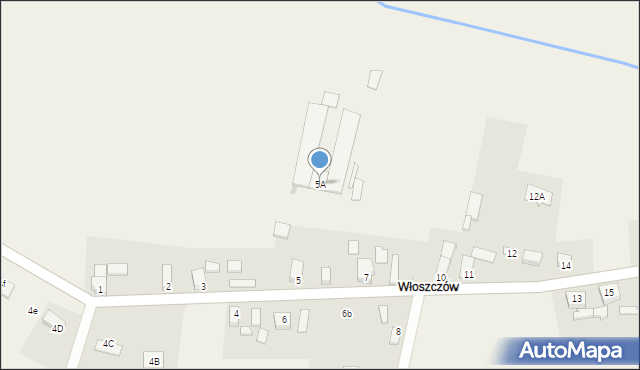 Jędrzychów, Jędrzychów, 5A, mapa Jędrzychów