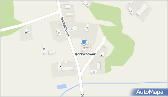 Jędrzychówek, Jędrzychówek, 16, mapa Jędrzychówek
