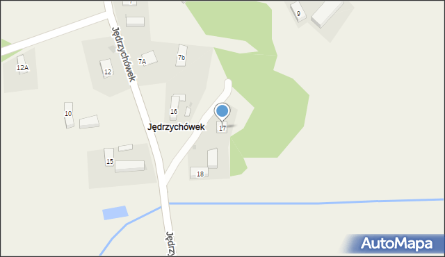 Jędrzychówek, Jędrzychówek, 17, mapa Jędrzychówek