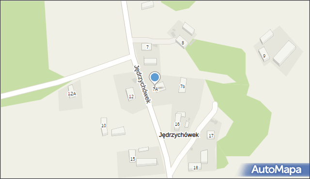 Jędrzychówek, Jędrzychówek, 7A, mapa Jędrzychówek