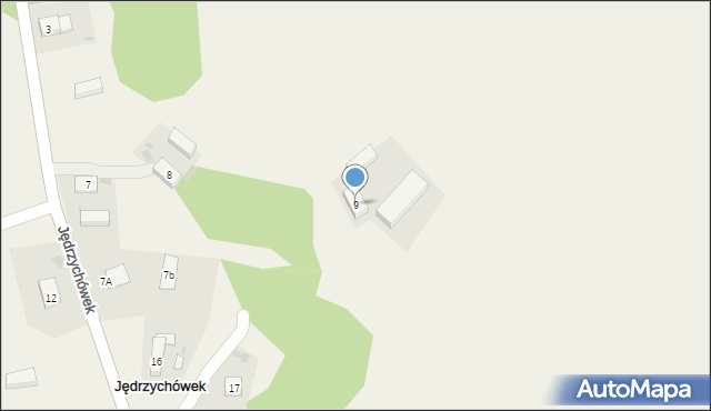 Jędrzychówek, Jędrzychówek, 9, mapa Jędrzychówek