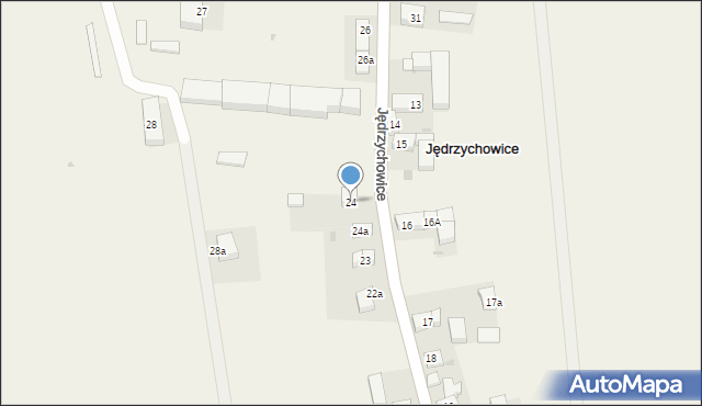Jędrzychowice, Jędrzychowice, 24, mapa Jędrzychowice