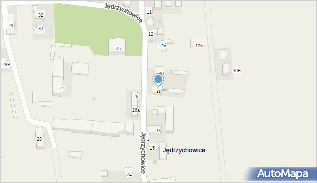 Jędrzychowice, Jędrzychowice, 31, mapa Jędrzychowice