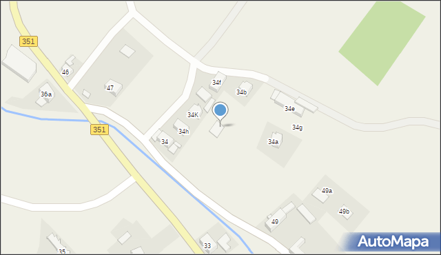 Jędrzychowice, Jędrzychowice, 34d, mapa Jędrzychowice