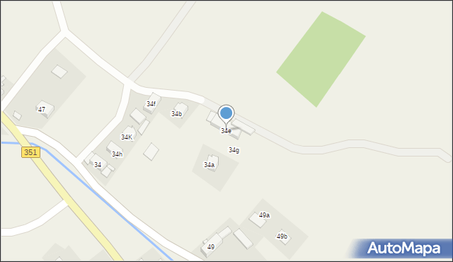 Jędrzychowice, Jędrzychowice, 34e, mapa Jędrzychowice