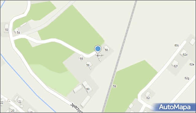 Jędrzychowice, Jędrzychowice, 57, mapa Jędrzychowice