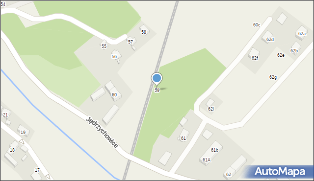 Jędrzychowice, Jędrzychowice, 59, mapa Jędrzychowice