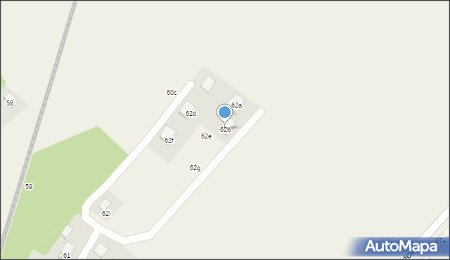 Jędrzychowice, Jędrzychowice, 62b, mapa Jędrzychowice