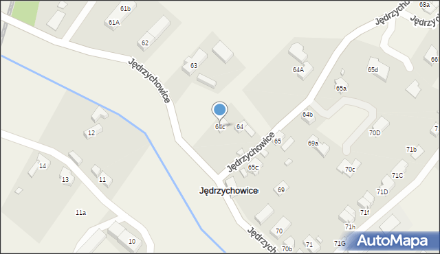 Jędrzychowice, Jędrzychowice, 64c, mapa Jędrzychowice