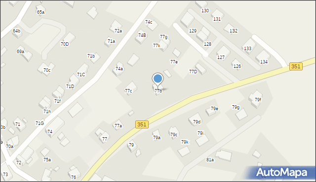 Jędrzychowice, Jędrzychowice, 77b, mapa Jędrzychowice