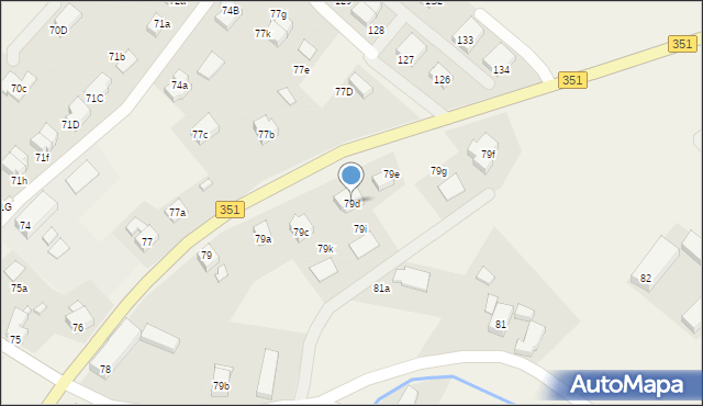 Jędrzychowice, Jędrzychowice, 79d, mapa Jędrzychowice