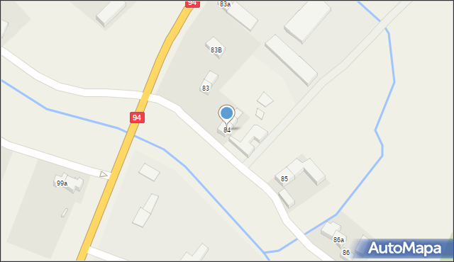 Jędrzychowice, Jędrzychowice, 84, mapa Jędrzychowice