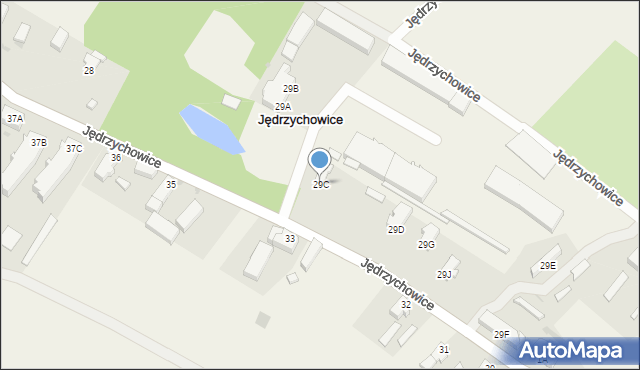 Jędrzychowice, Jędrzychowice, 29C, mapa Jędrzychowice