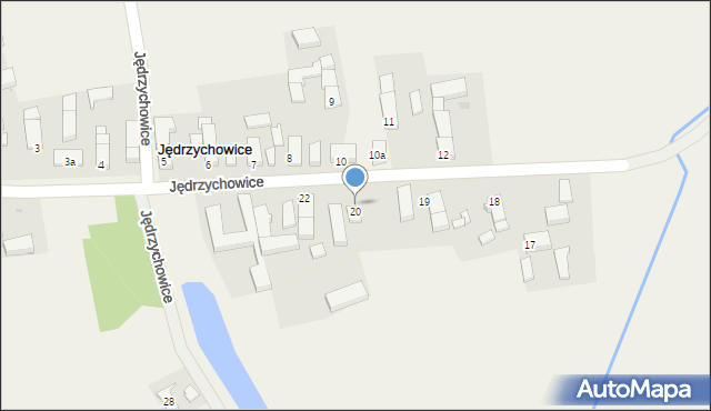 Jędrzychowice, Jędrzychowice, 21, mapa Jędrzychowice