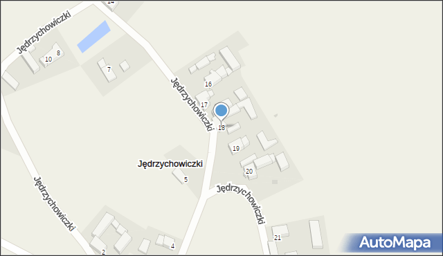 Jędrzychowiczki, Jędrzychowiczki, 18, mapa Jędrzychowiczki