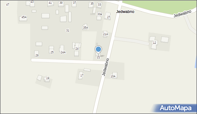 Jedwabno, Jedwabno, 21, mapa Jedwabno