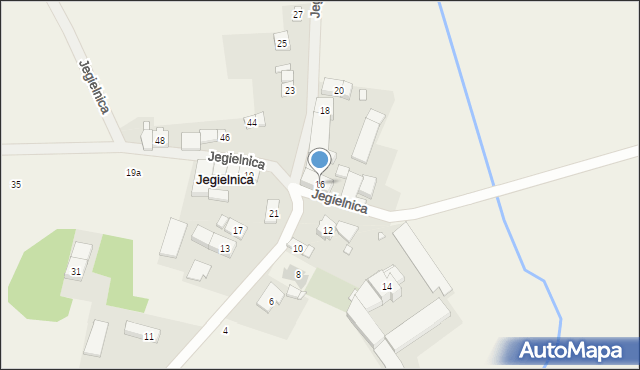 Jegielnica, Jegielnica, 16, mapa Jegielnica