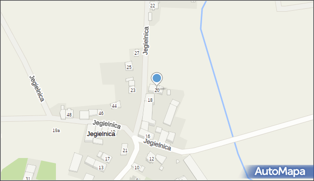 Jegielnica, Jegielnica, 20, mapa Jegielnica