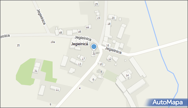 Jegielnica, Jegielnica, 21, mapa Jegielnica