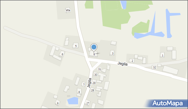 Jeglia, Jeglia, 4, mapa Jeglia