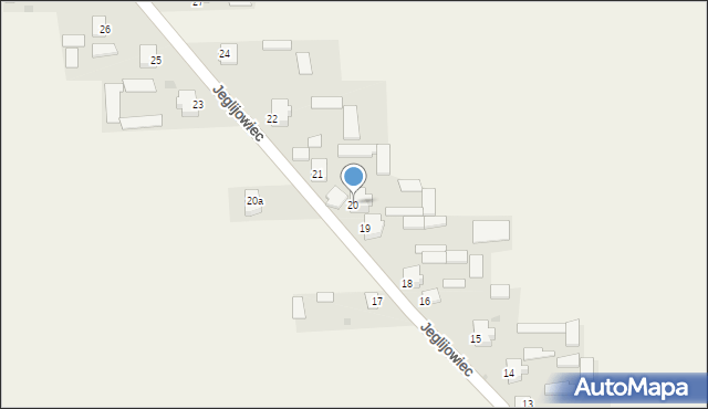 Jeglijowiec, Jeglijowiec, 20, mapa Jeglijowiec